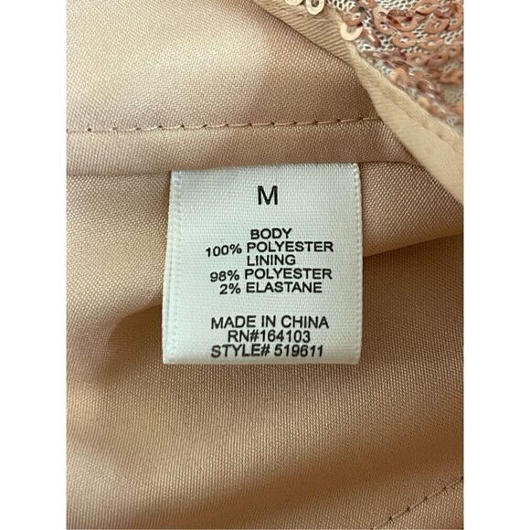 Fashion Nova women’s sequined top peach size medium - Picture 5 of 6